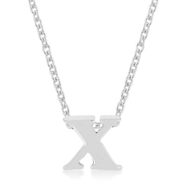 Finish Initial X Pendant